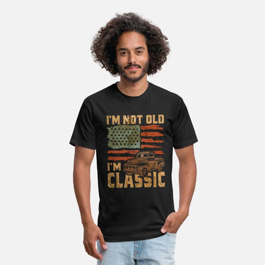 I'm Not Old I'm Classic Flag American Funny Car