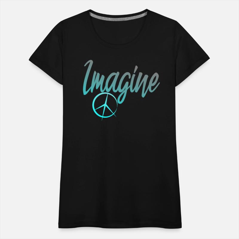 Imagine Peace Sign Hippie World Peace Dreamer