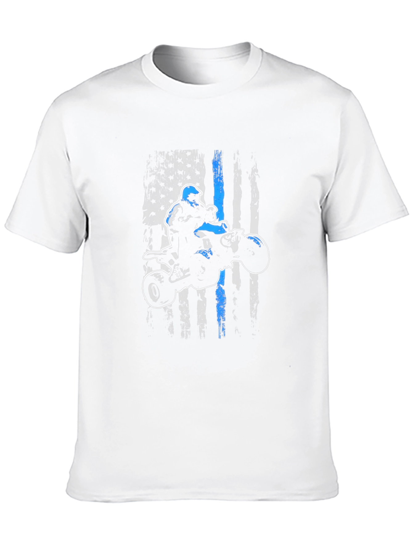ATV Rider American Flag Graphic Tee