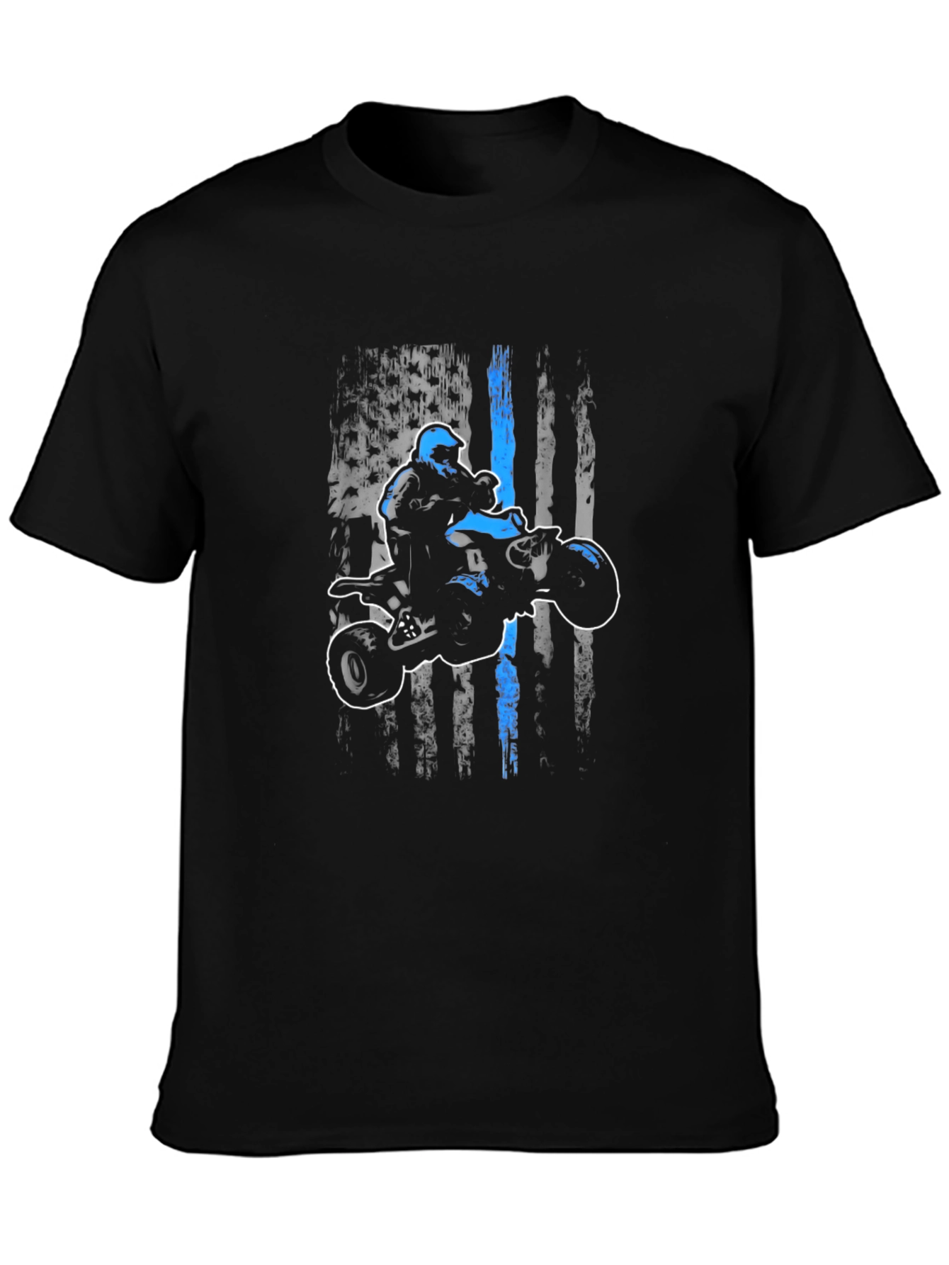ATV Rider American Flag Graphic Tee