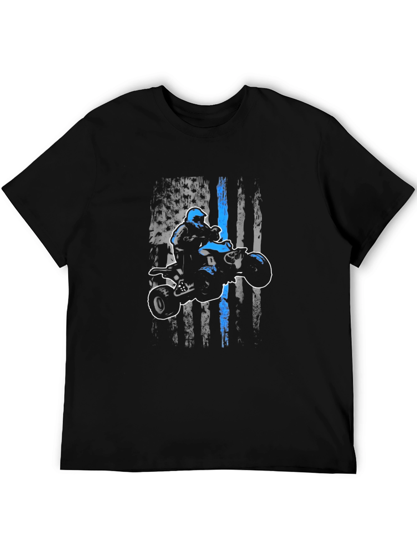 ATV Rider American Flag Graphic Tee