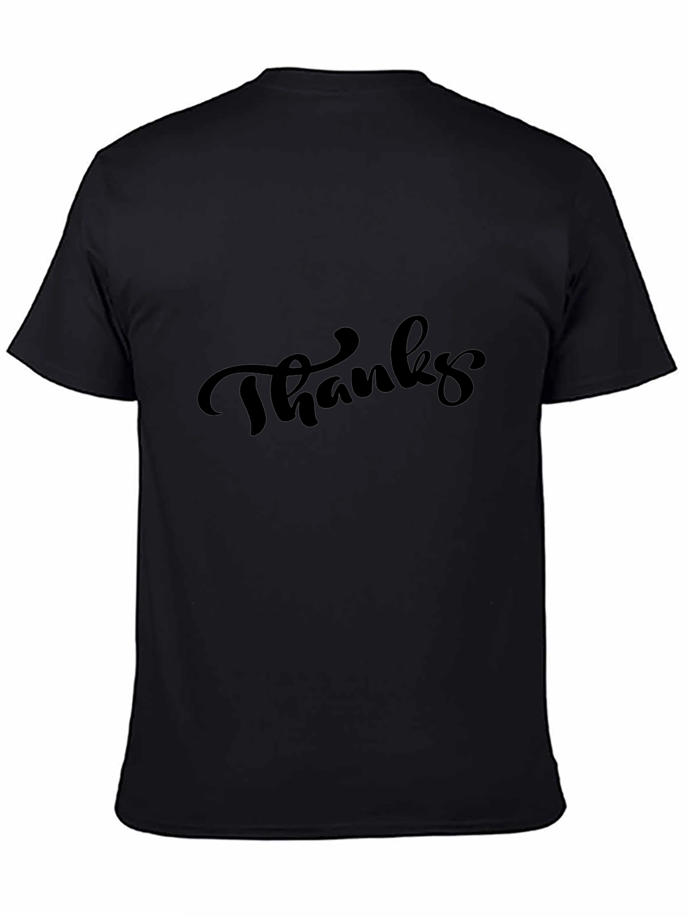 Thanks Black T-Shirt