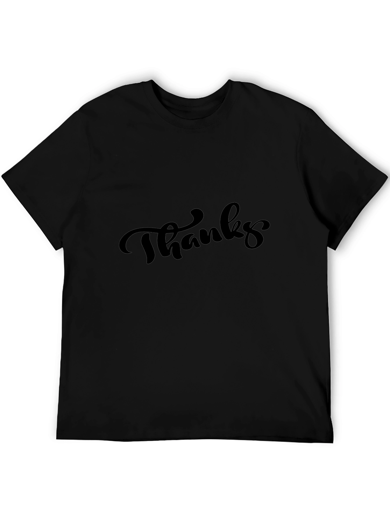 Thanks Black T-Shirt