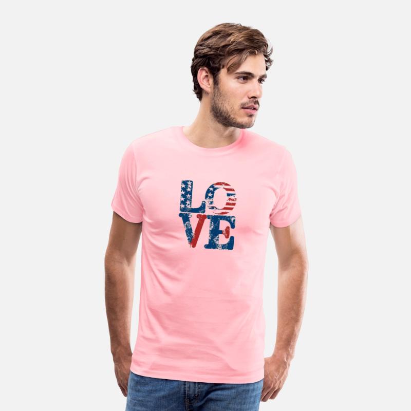 Independence Bliss: Patriotic Love Tee.
