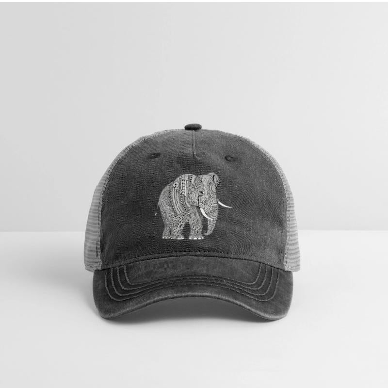 Intricate Elephant Zentangle Art