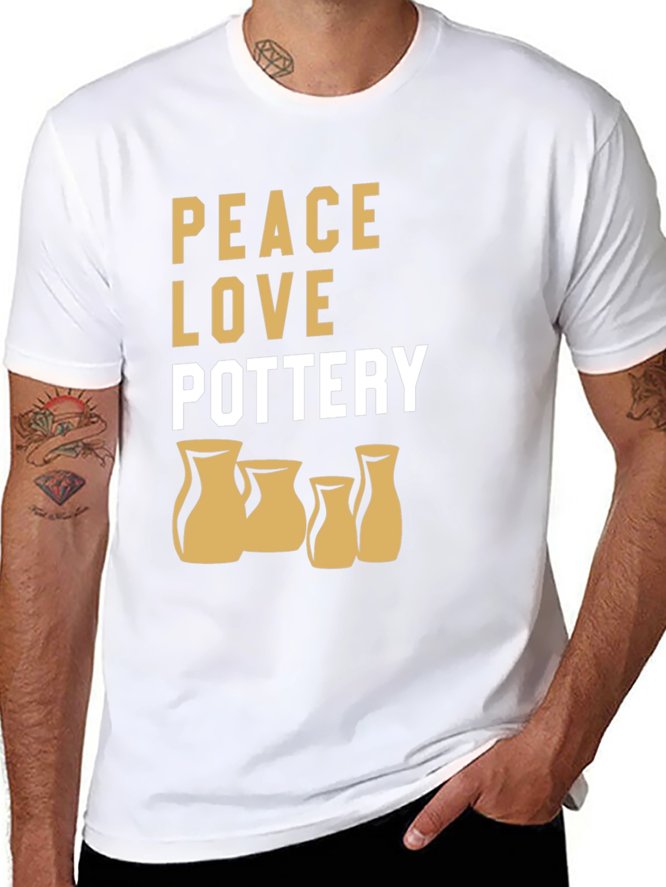 Peace Love Pottery Graphic Tee