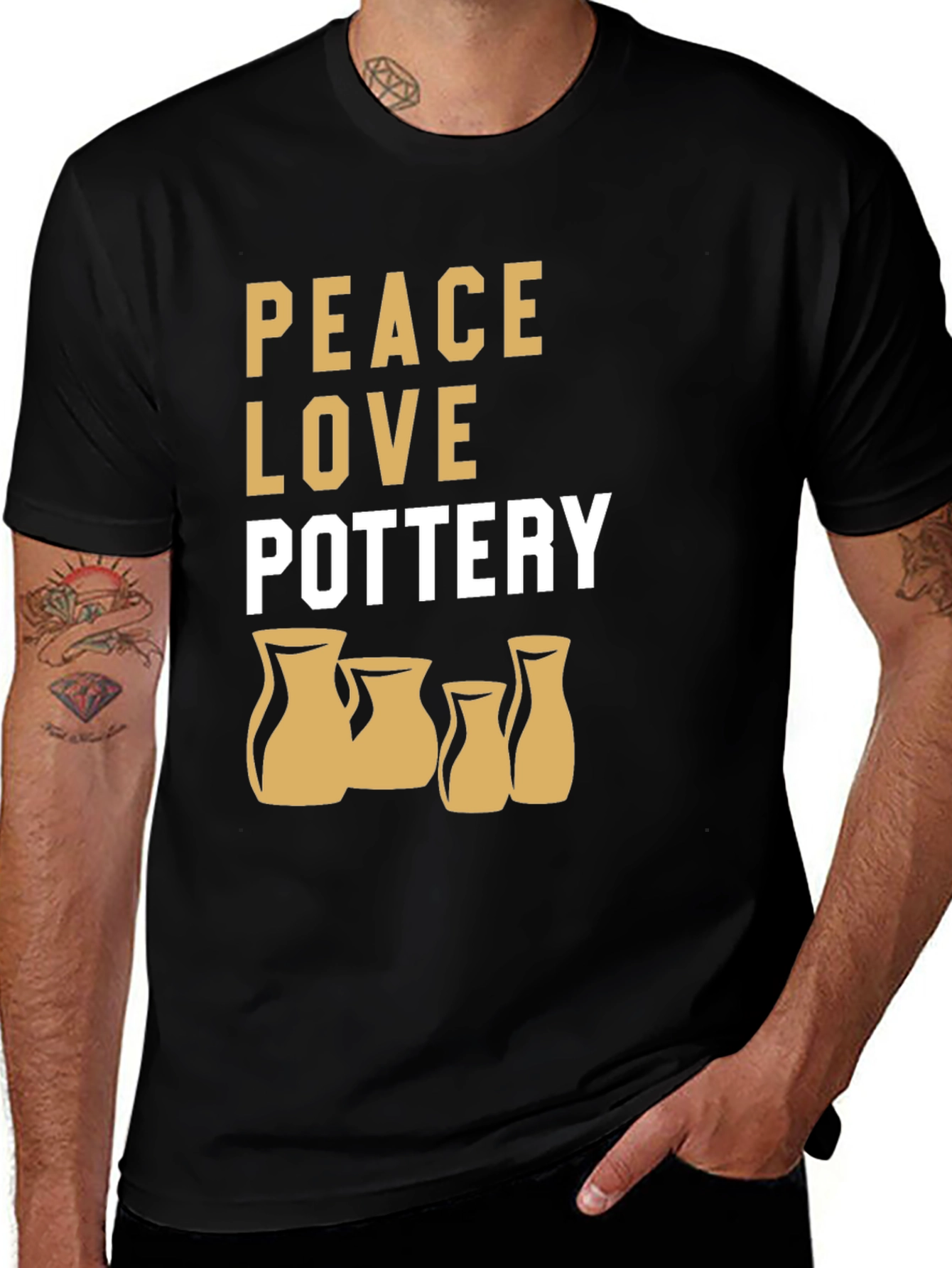 Peace Love Pottery Graphic Tee