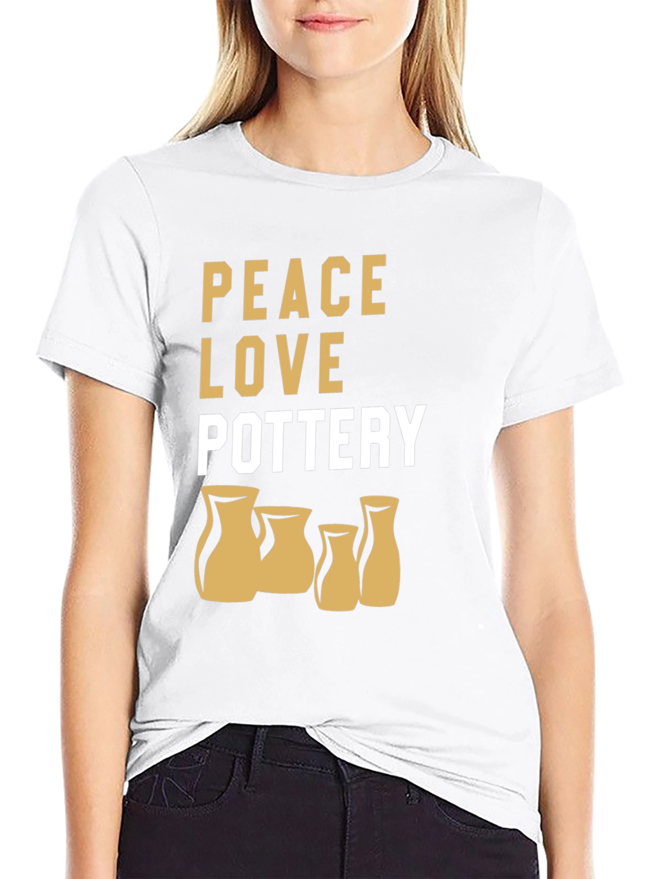 Peace Love Pottery Graphic Tee