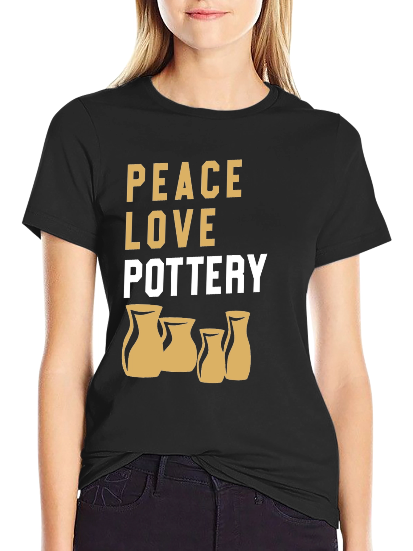 Peace Love Pottery Graphic Tee