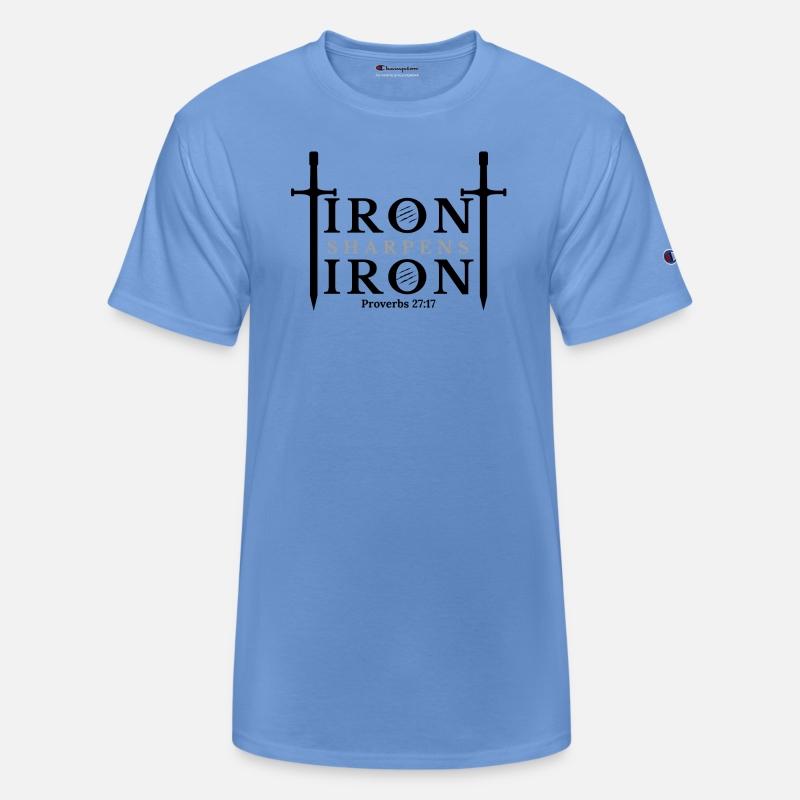 Iron Sharpens Iron - Proverbs 27:17 (Black & Grey)