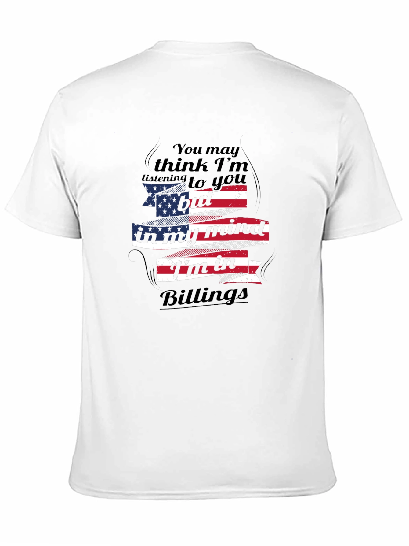 Billings Mind USA Flag Graphic Tee