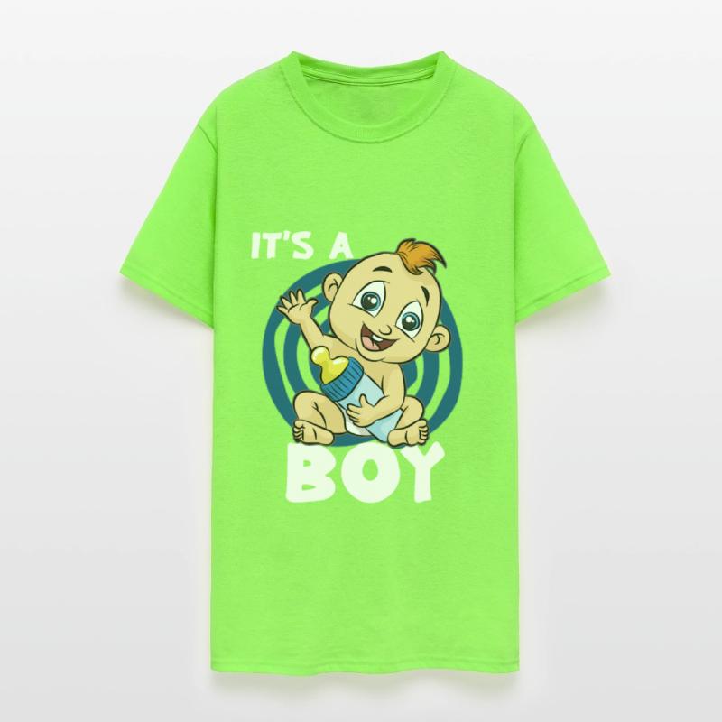 IT S A BOY Baby Birth funny cute happy gift comic