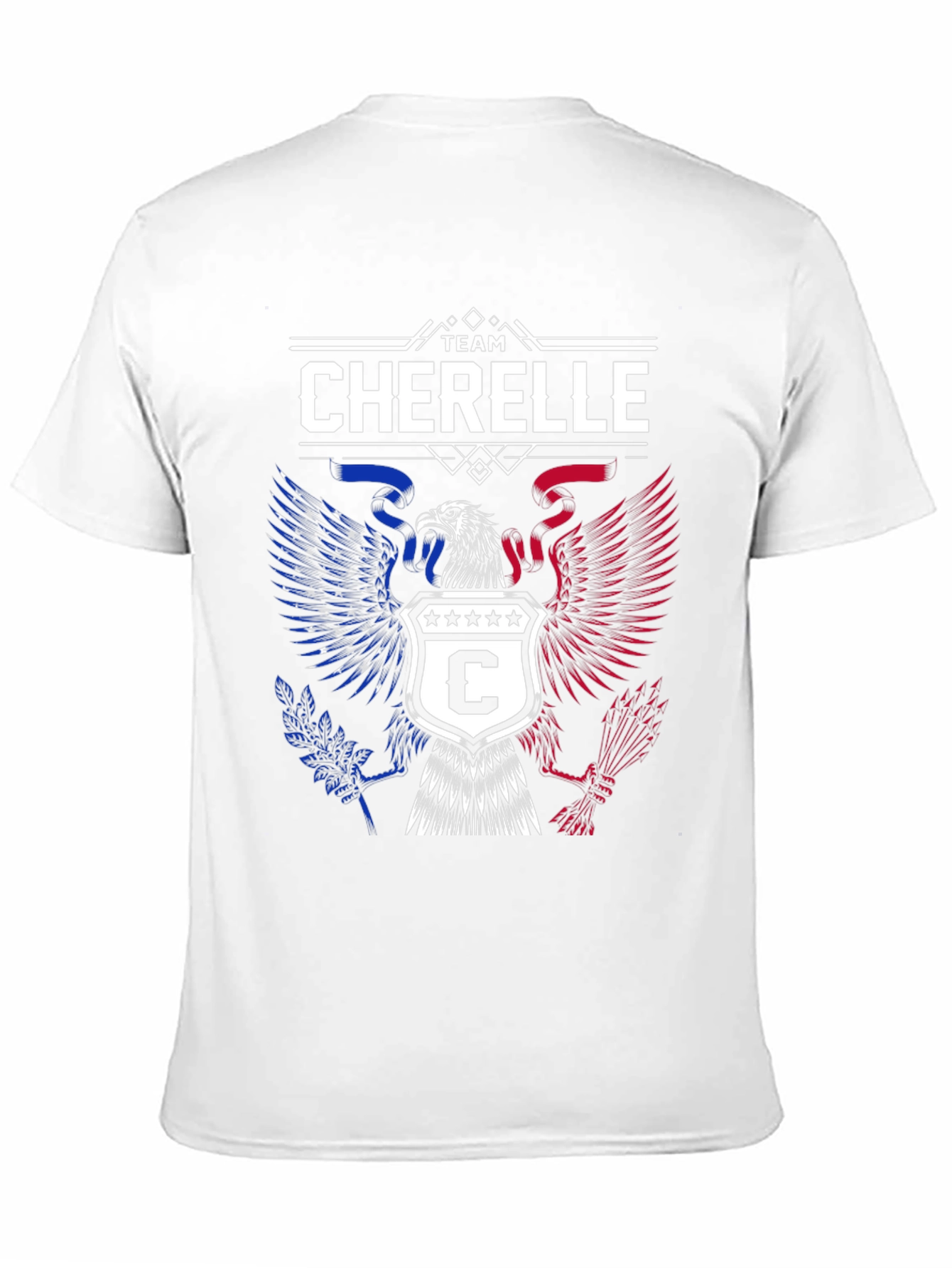 Team Cherelle Graphic T-Shirt - Patriotic Eagle Design