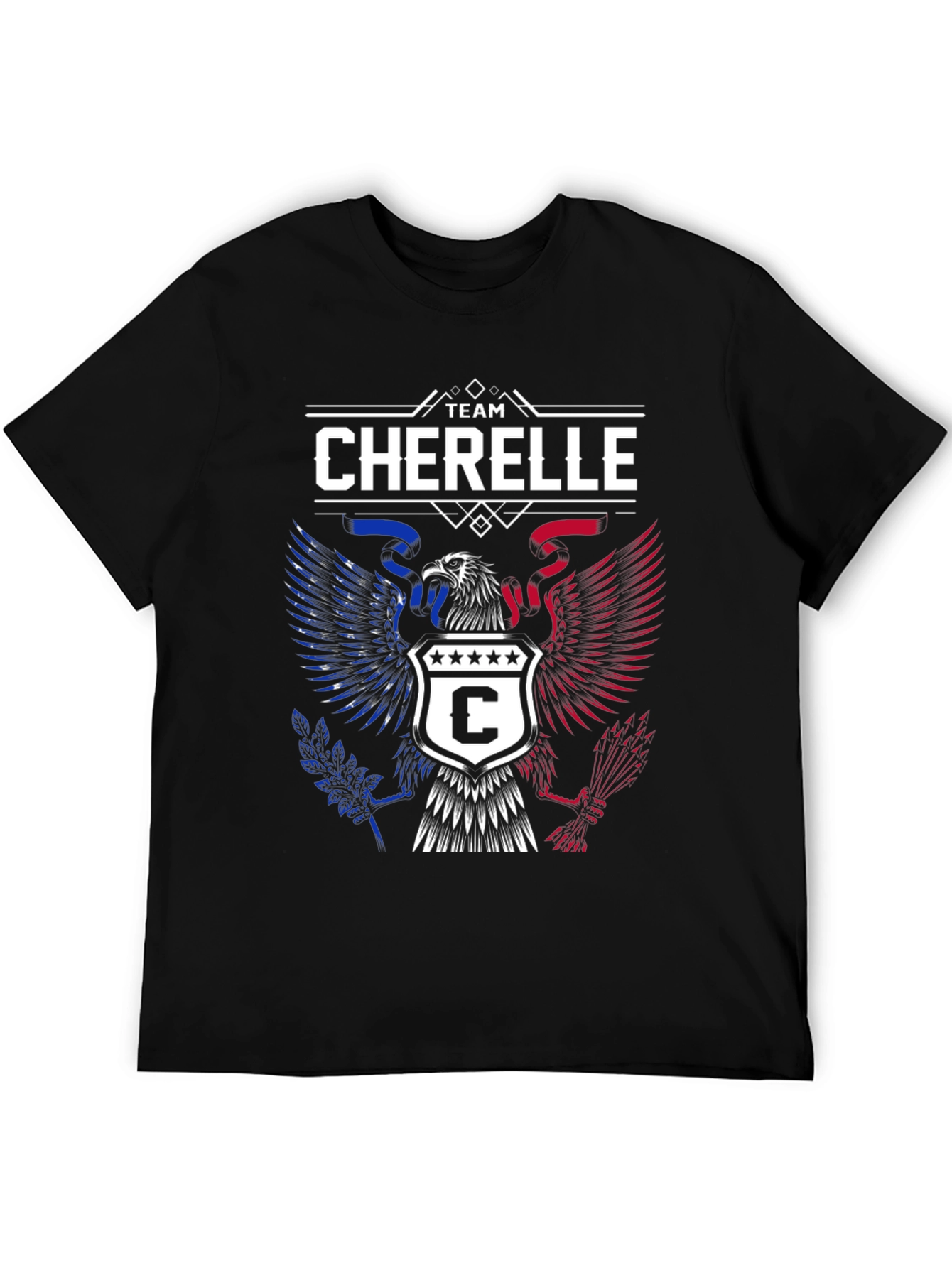 Team Cherelle Graphic T-Shirt - Patriotic Eagle Design