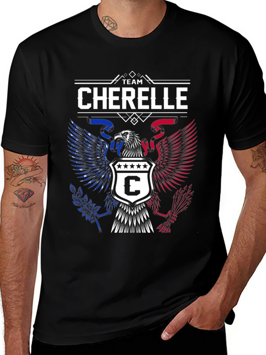 Team Cherelle Graphic T-Shirt - Patriotic Eagle Design