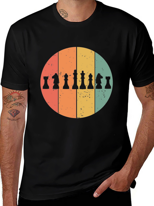 Retro Chess Piece T-Shirt - Vintage Style Graphic Tee
