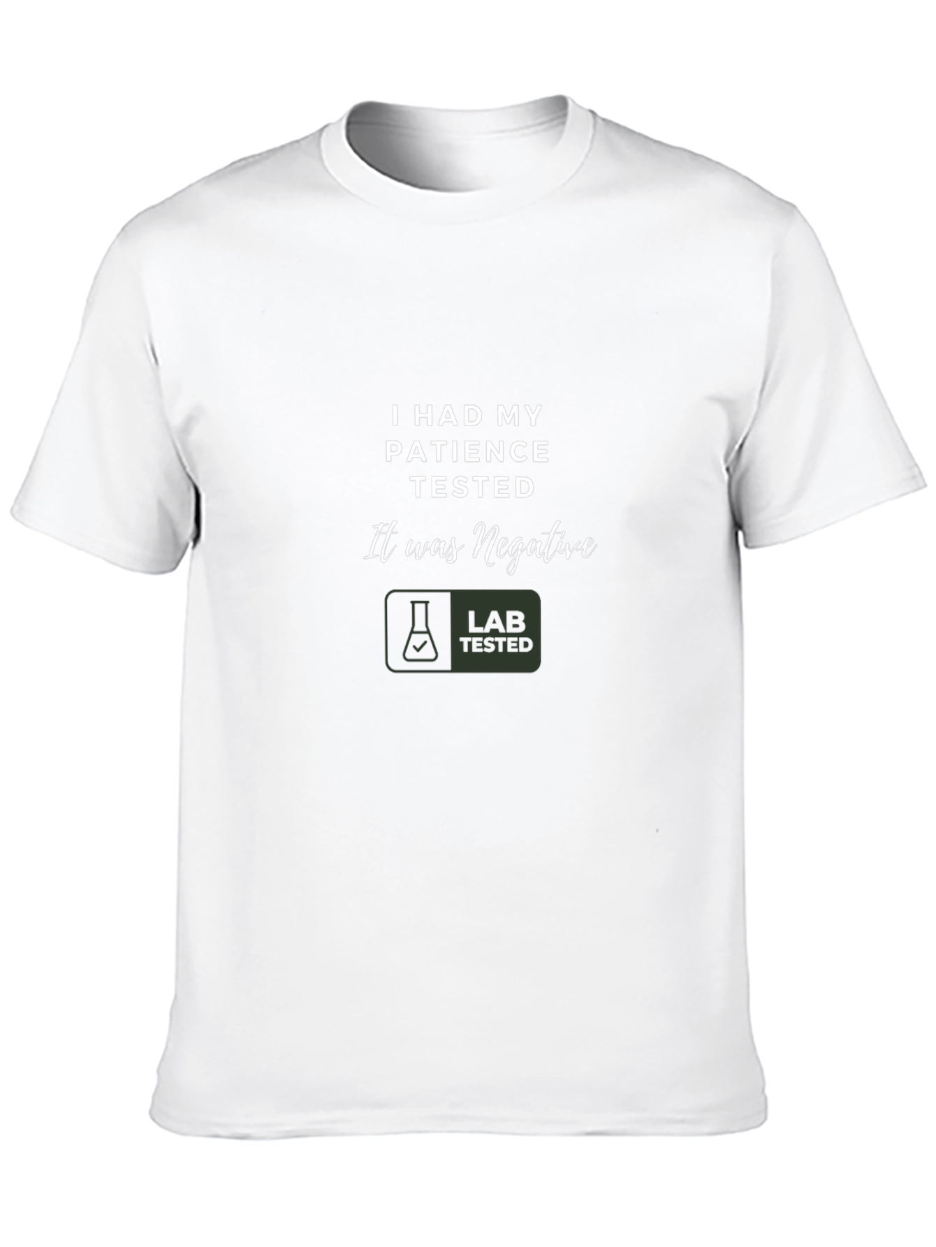 Humorous Patience Tested Black T-Shirt