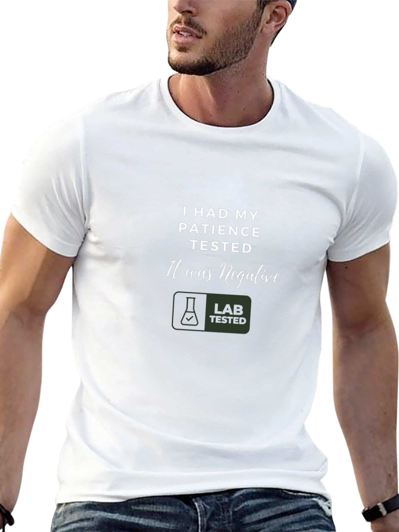 Humorous Patience Tested Black T-Shirt