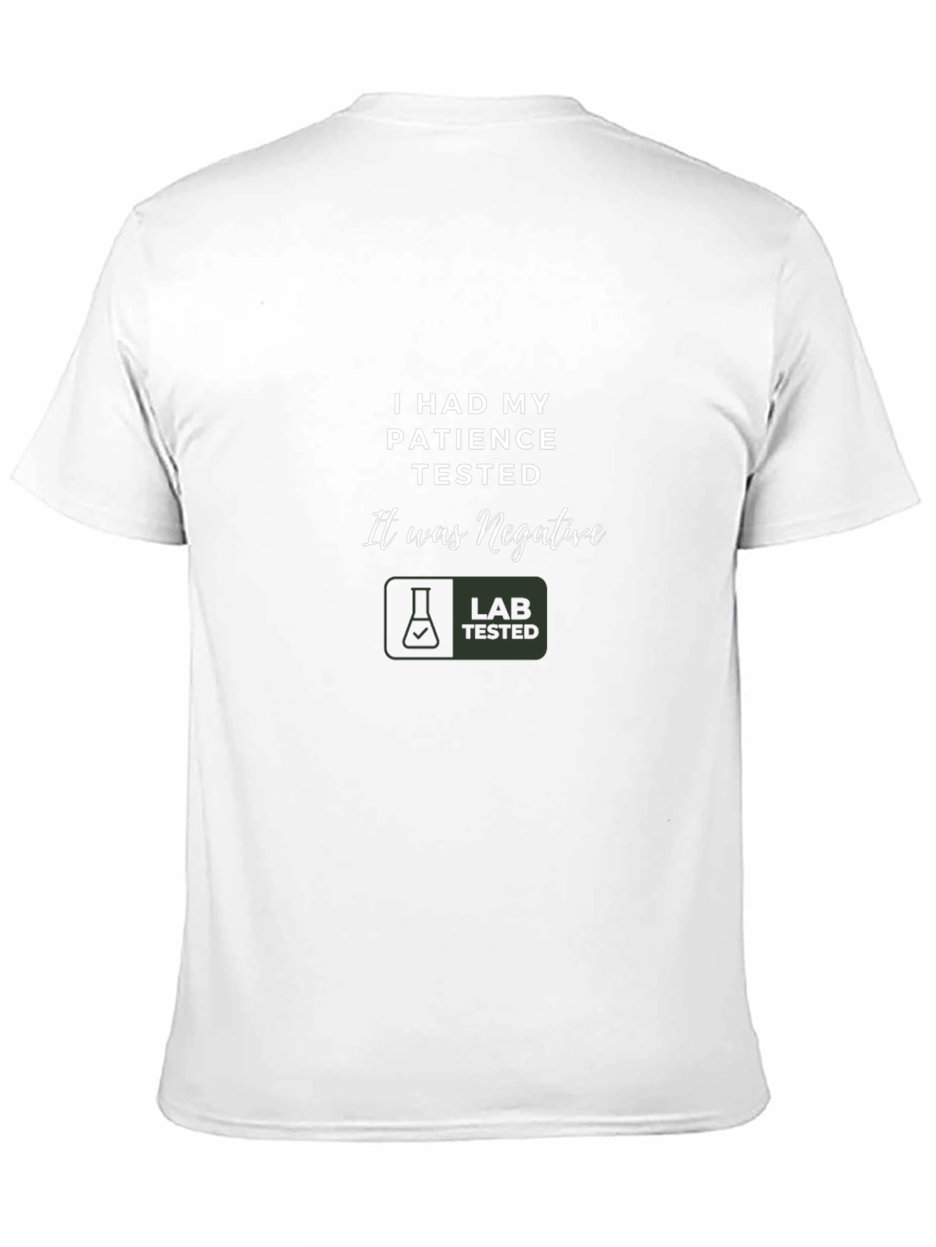 Humorous Patience Tested Black T-Shirt