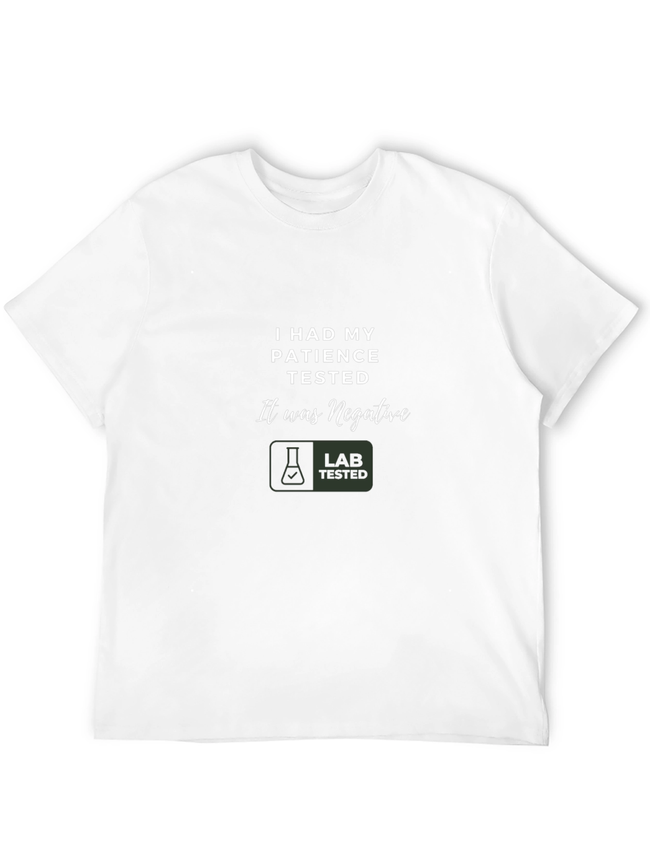 Humorous Patience Tested Black T-Shirt
