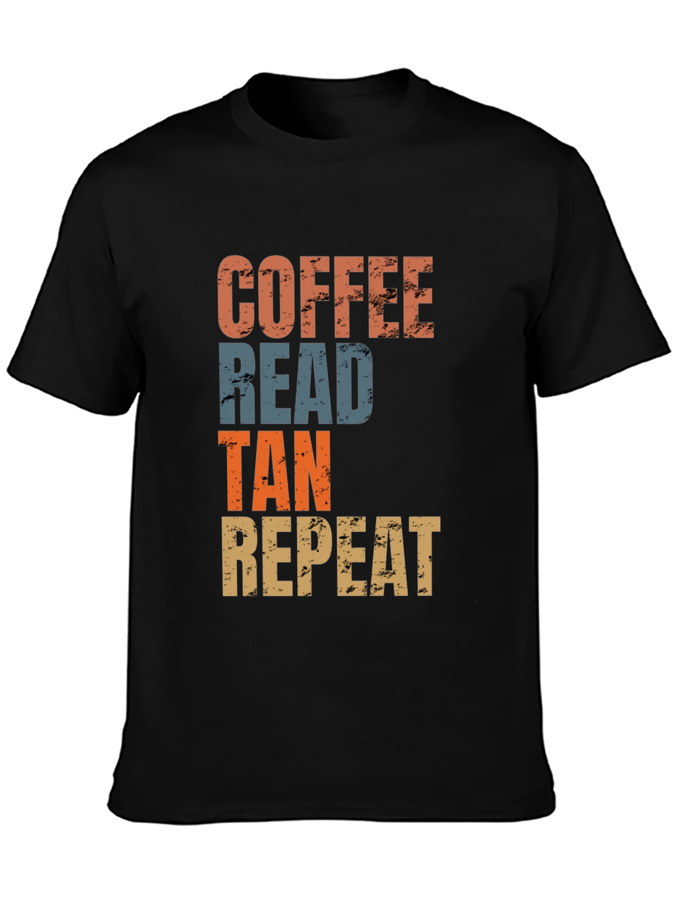 Coffee Read Tan Repeat Graphic Tee