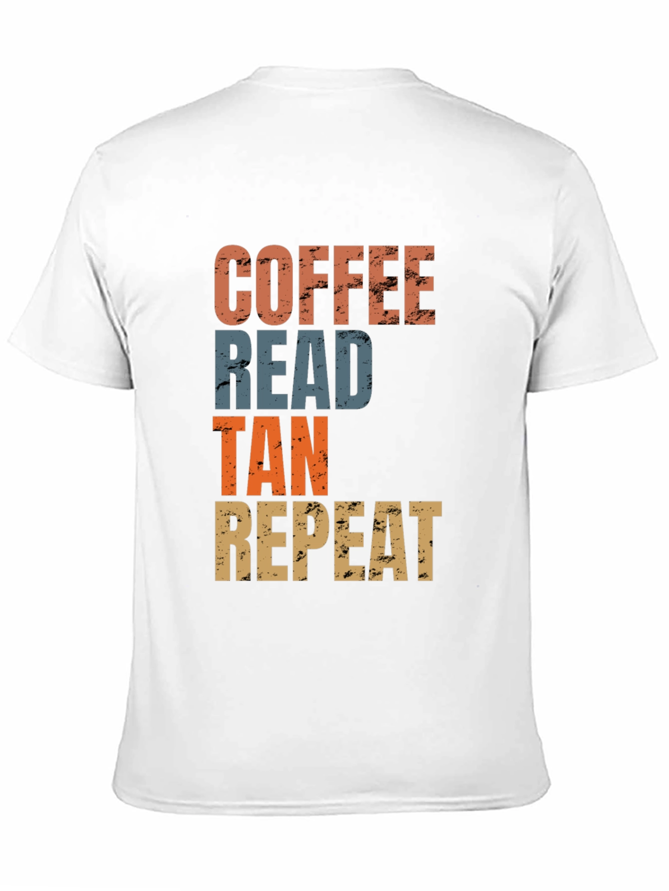 Coffee Read Tan Repeat Graphic Tee
