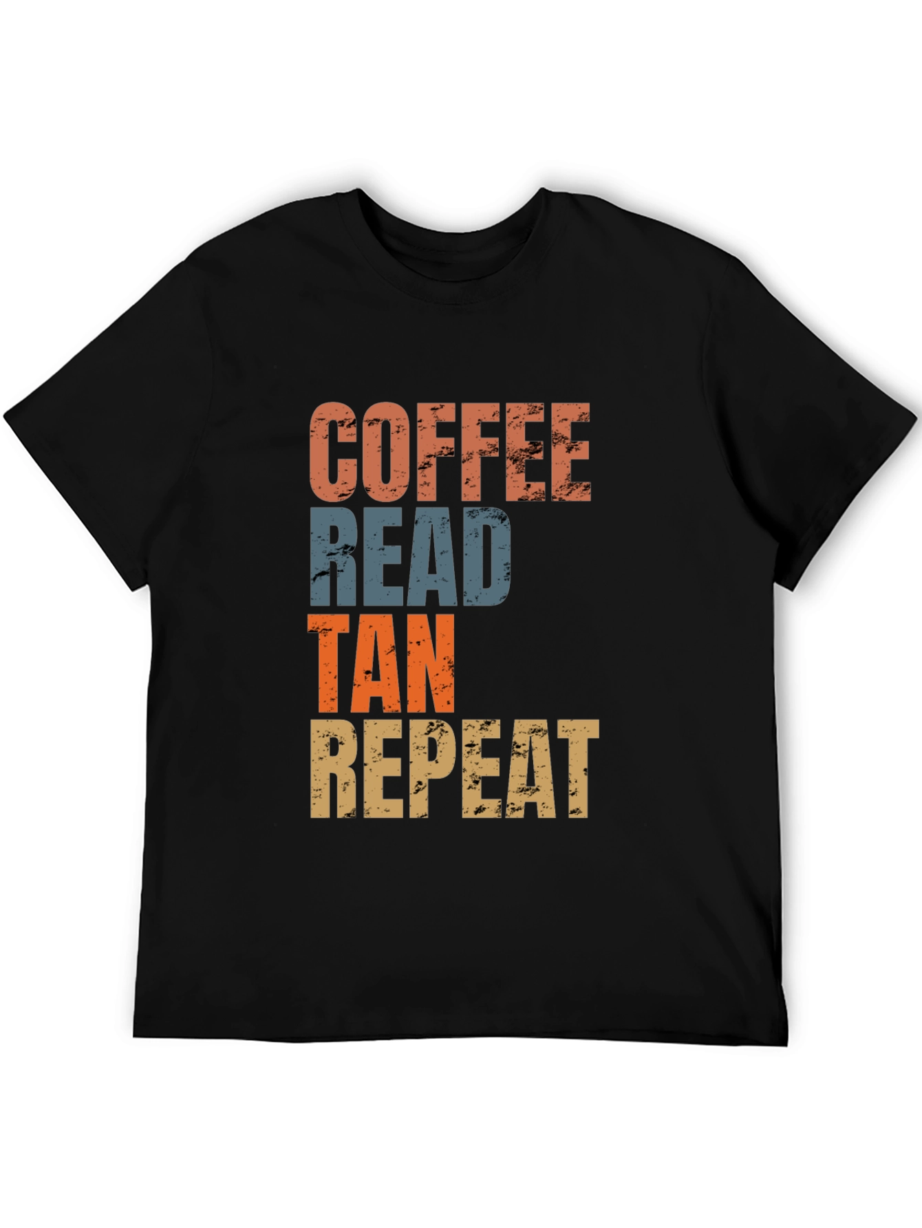 Coffee Read Tan Repeat Graphic Tee