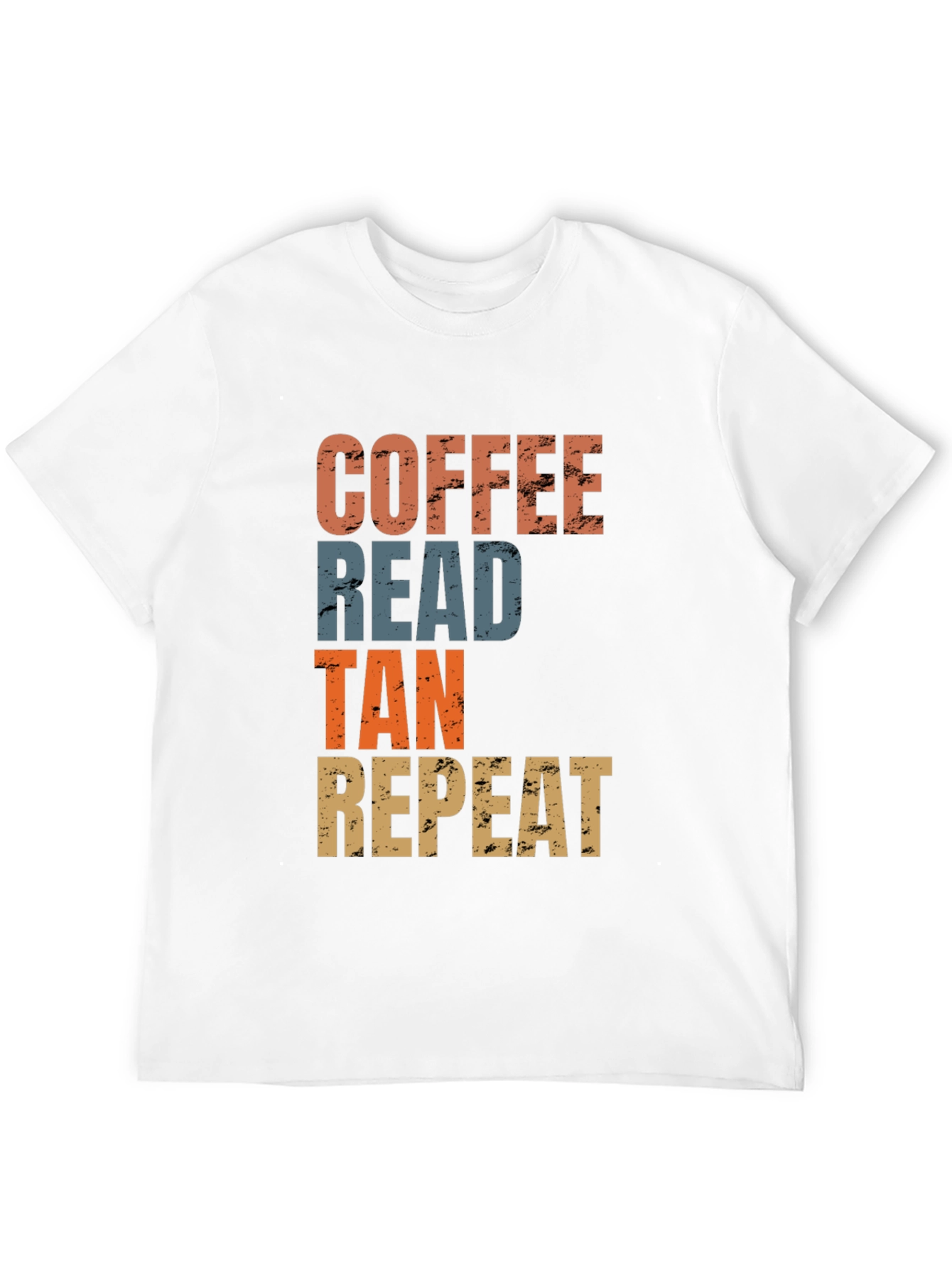 Coffee Read Tan Repeat Graphic Tee