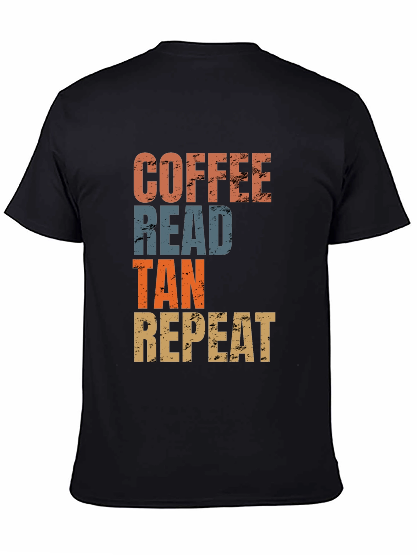 Coffee Read Tan Repeat Graphic Tee