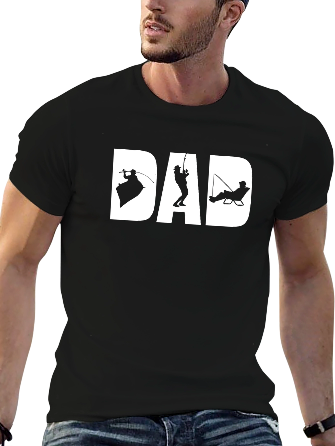 Dad Fishing Graphic T-Shirt