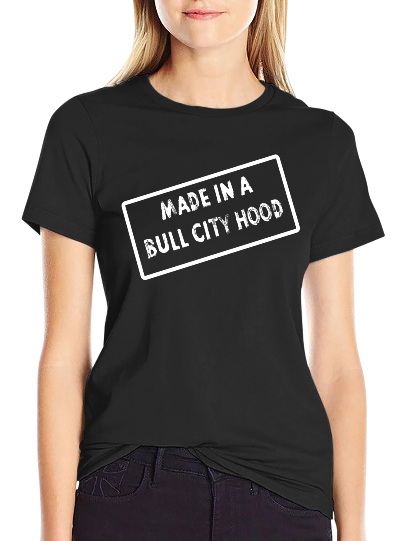 Bull City Hood T-Shirt - Black