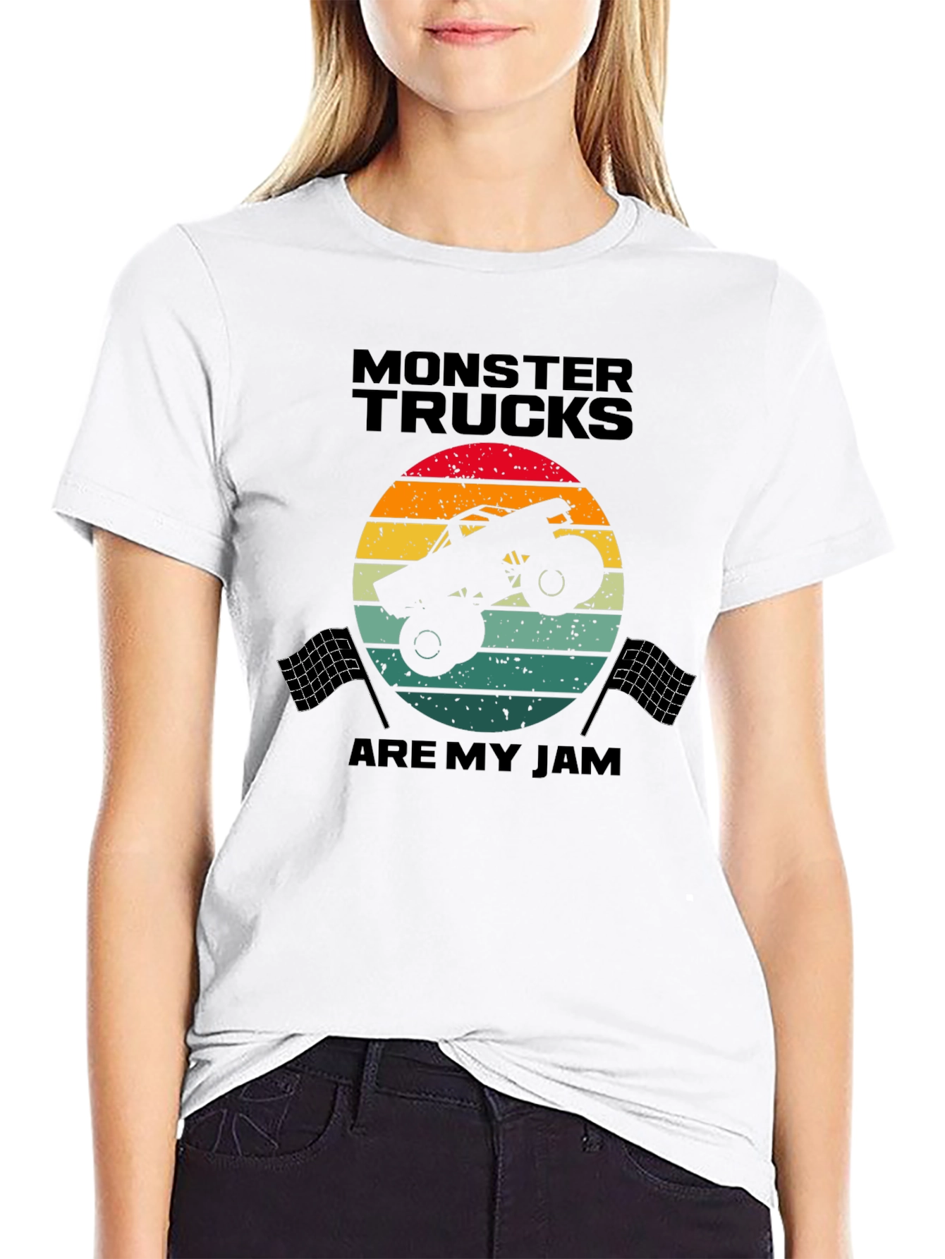 Monster Truck Retro Graphic T-Shirt