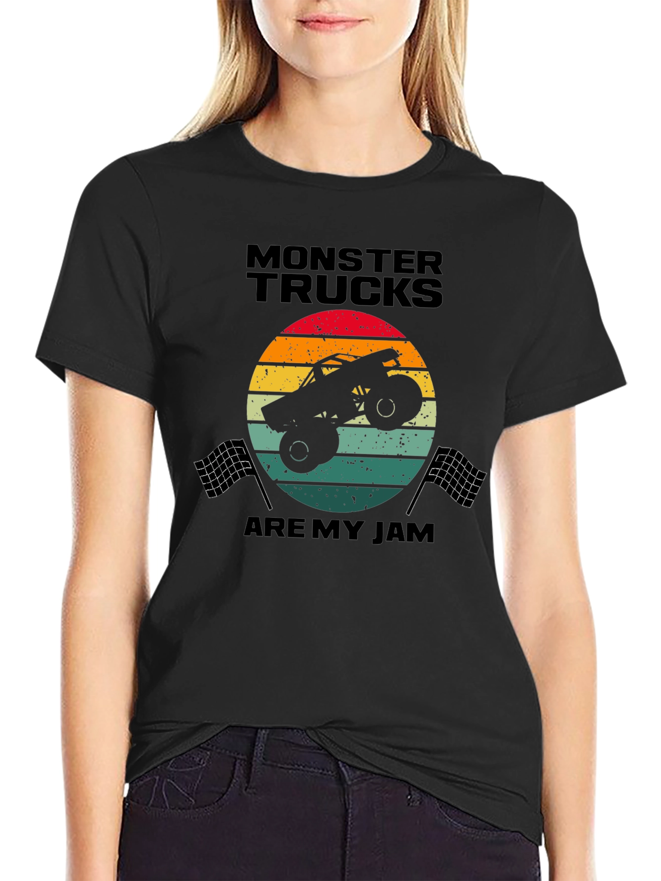 Monster Truck Retro Graphic T-Shirt