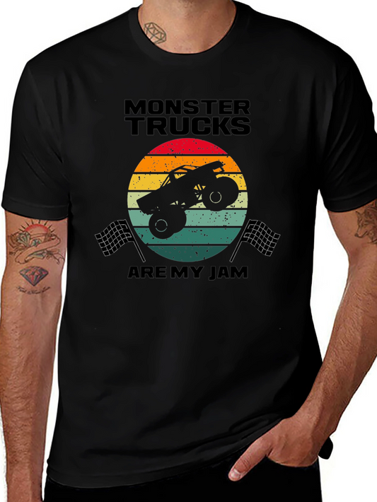 Monster Truck Retro Graphic T-Shirt