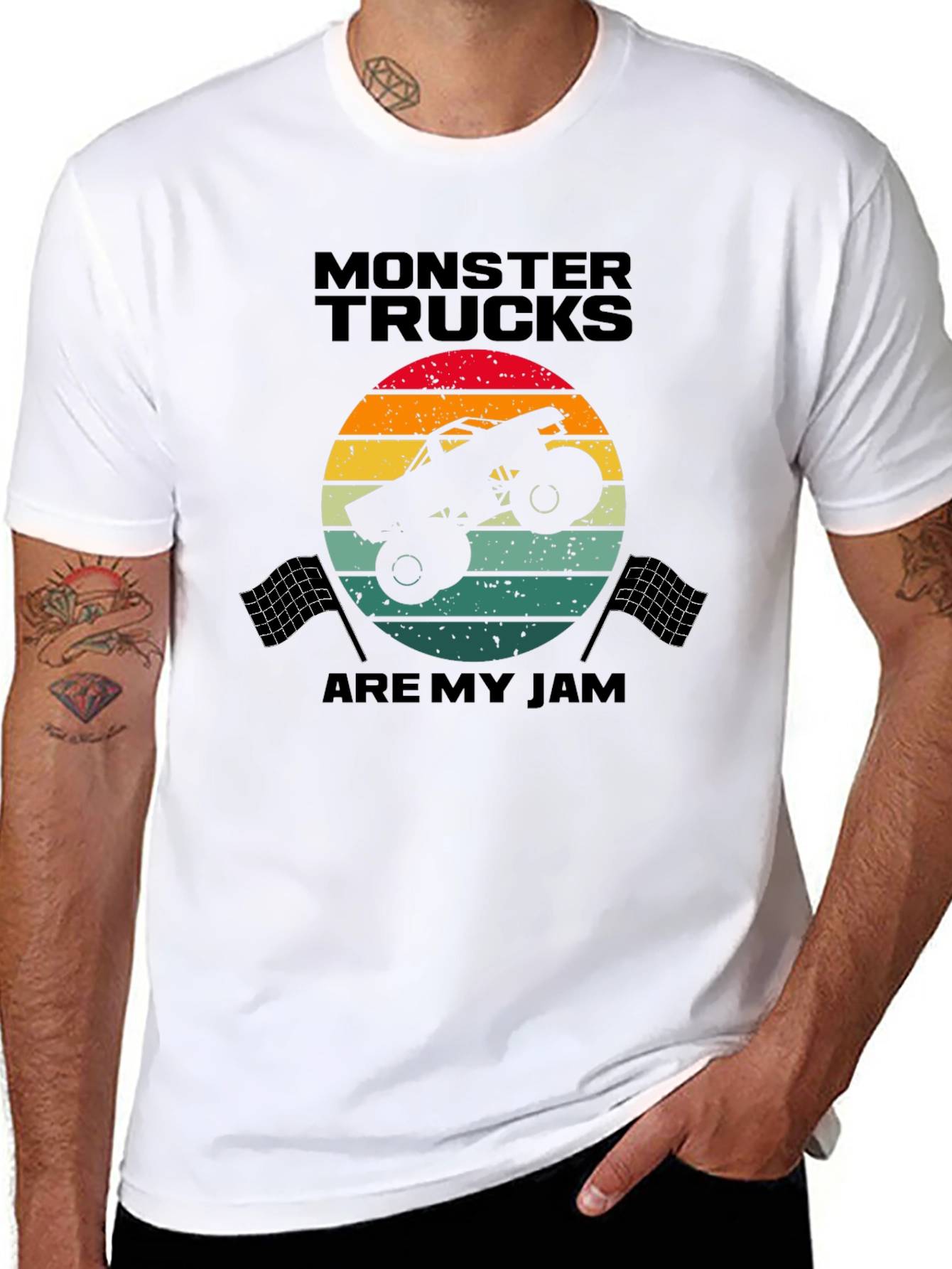 Monster Truck Retro Graphic T-Shirt