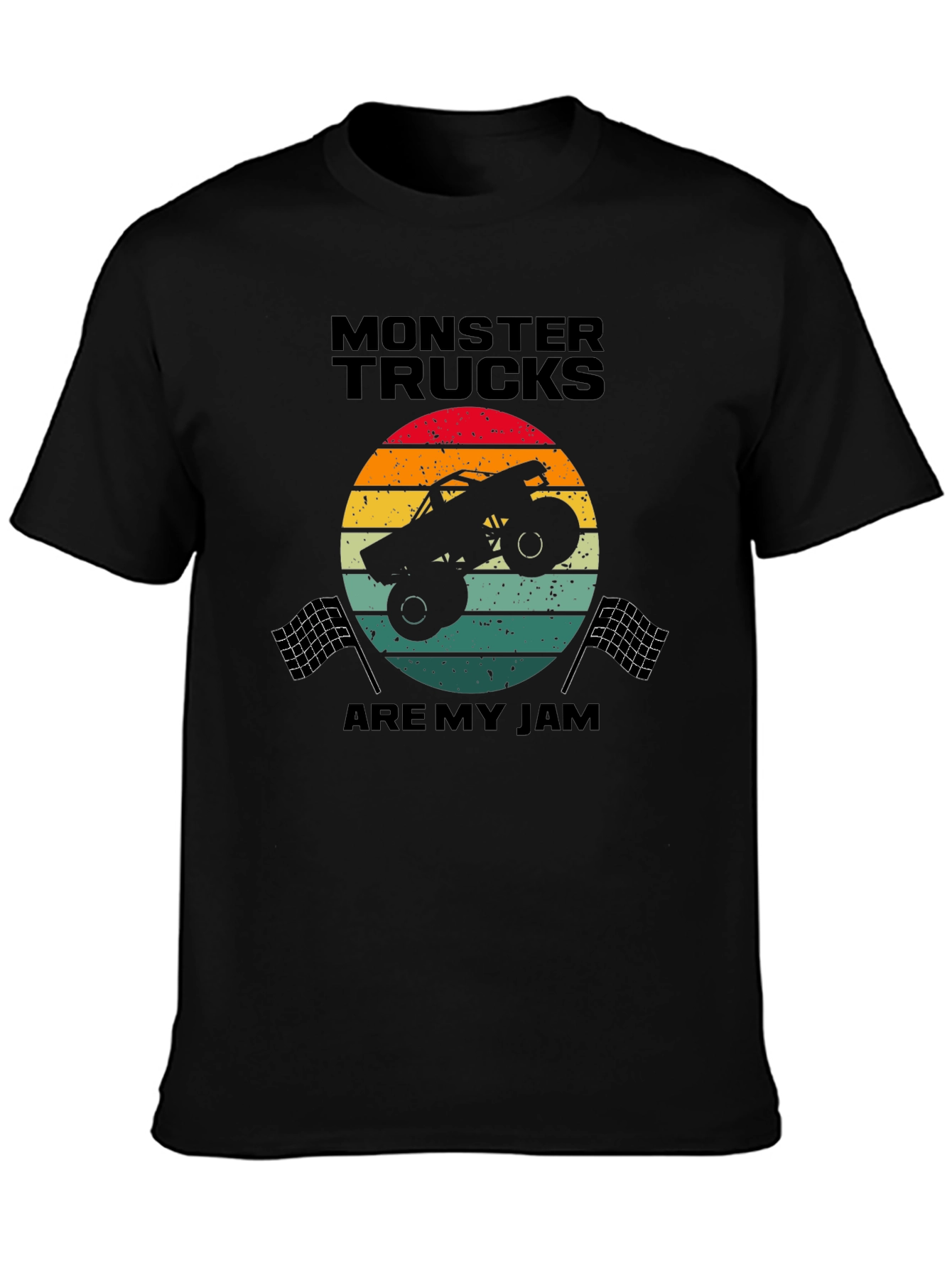 Monster Truck Retro Graphic T-Shirt