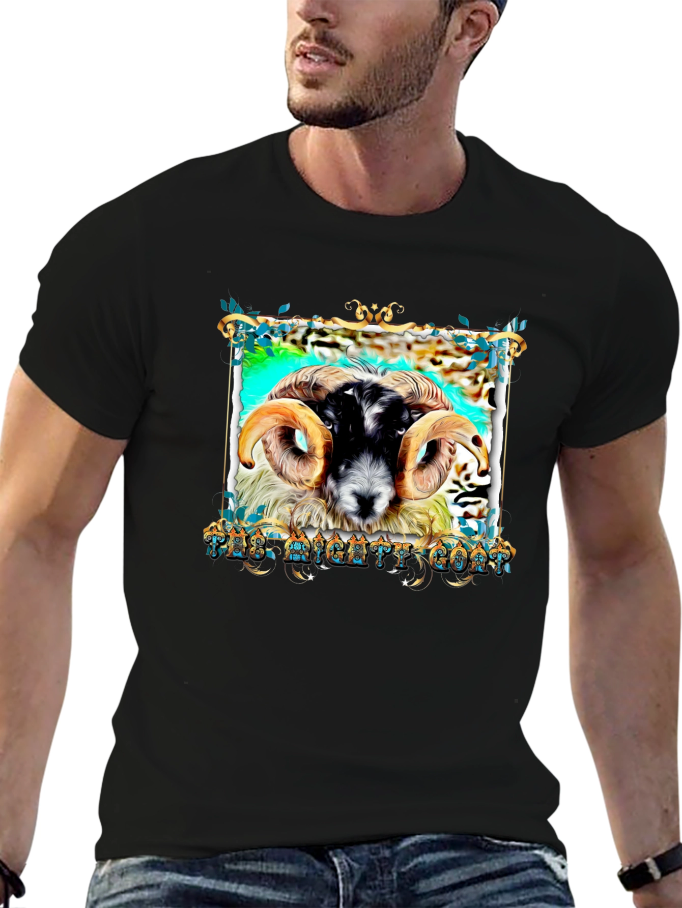 The Mighty Goat Black T-Shirt