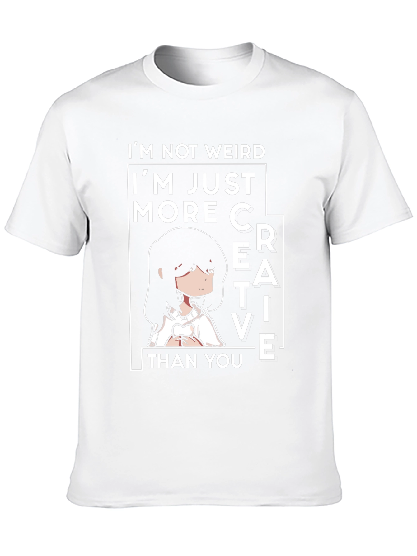 Creative Anime Tee - Im Not Weird T-Shirt