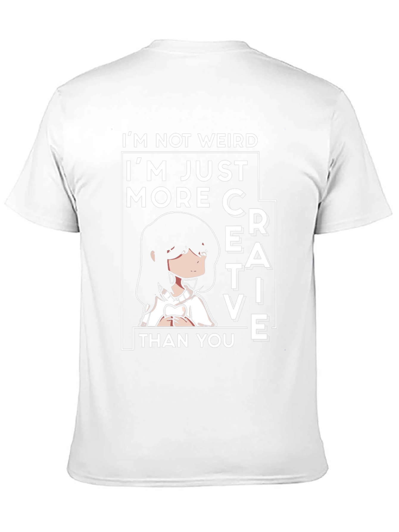 Creative Anime Tee - Im Not Weird T-Shirt