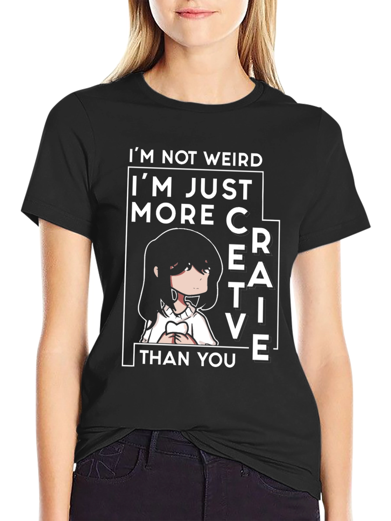 Creative Anime Tee - Im Not Weird T-Shirt