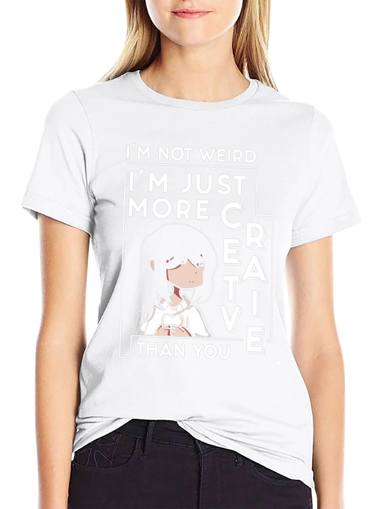 Creative Anime Tee - Im Not Weird T-Shirt