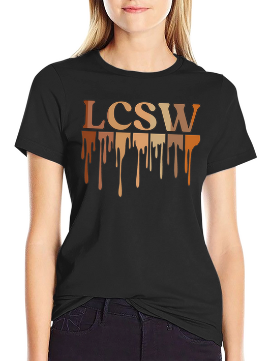 LCSW Drip Design Tee - Therapist Social Worker T-Shirt