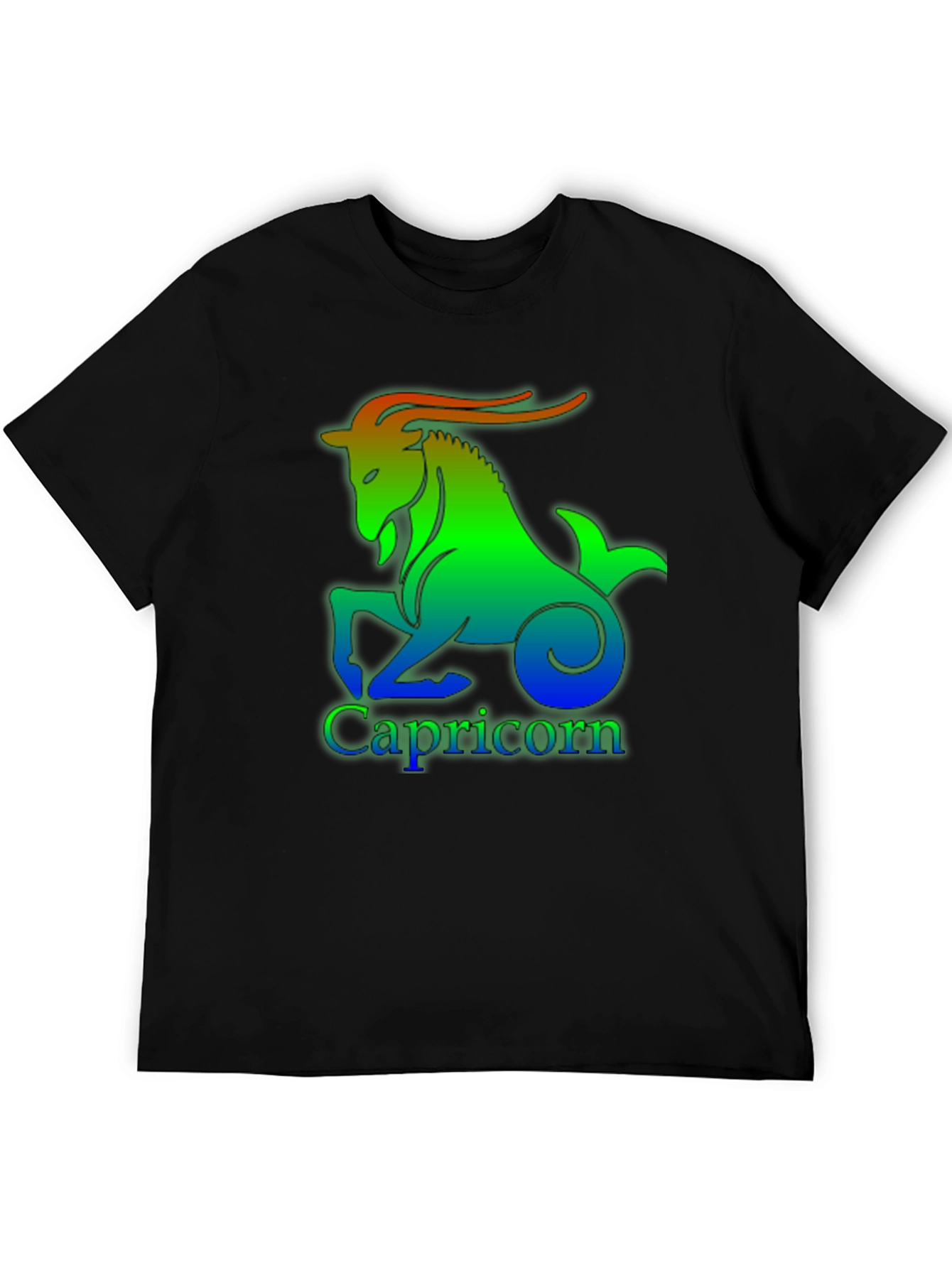 Capricorn Zodiac Sign T-Shirt - Black