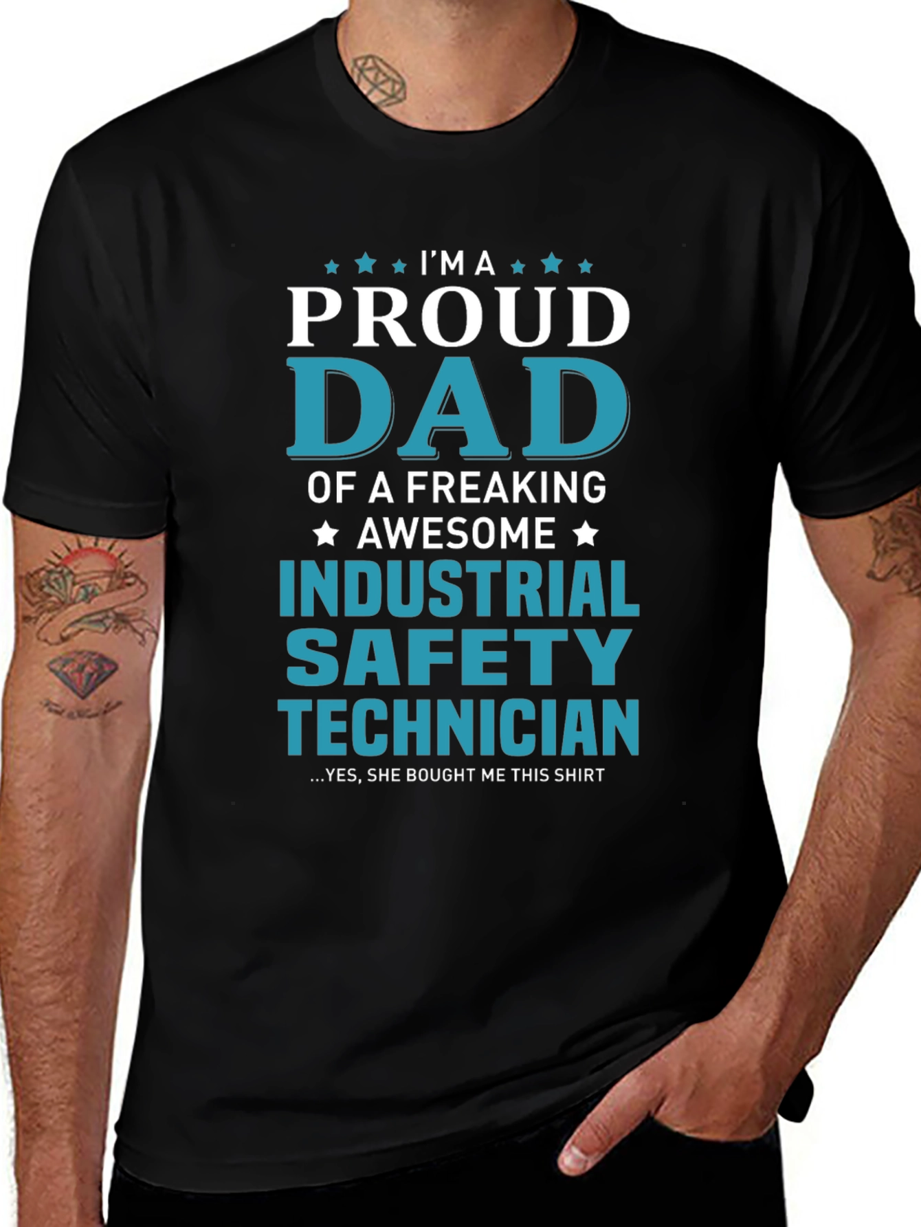 Proud Dad Industrial Safety Technician T-Shirt