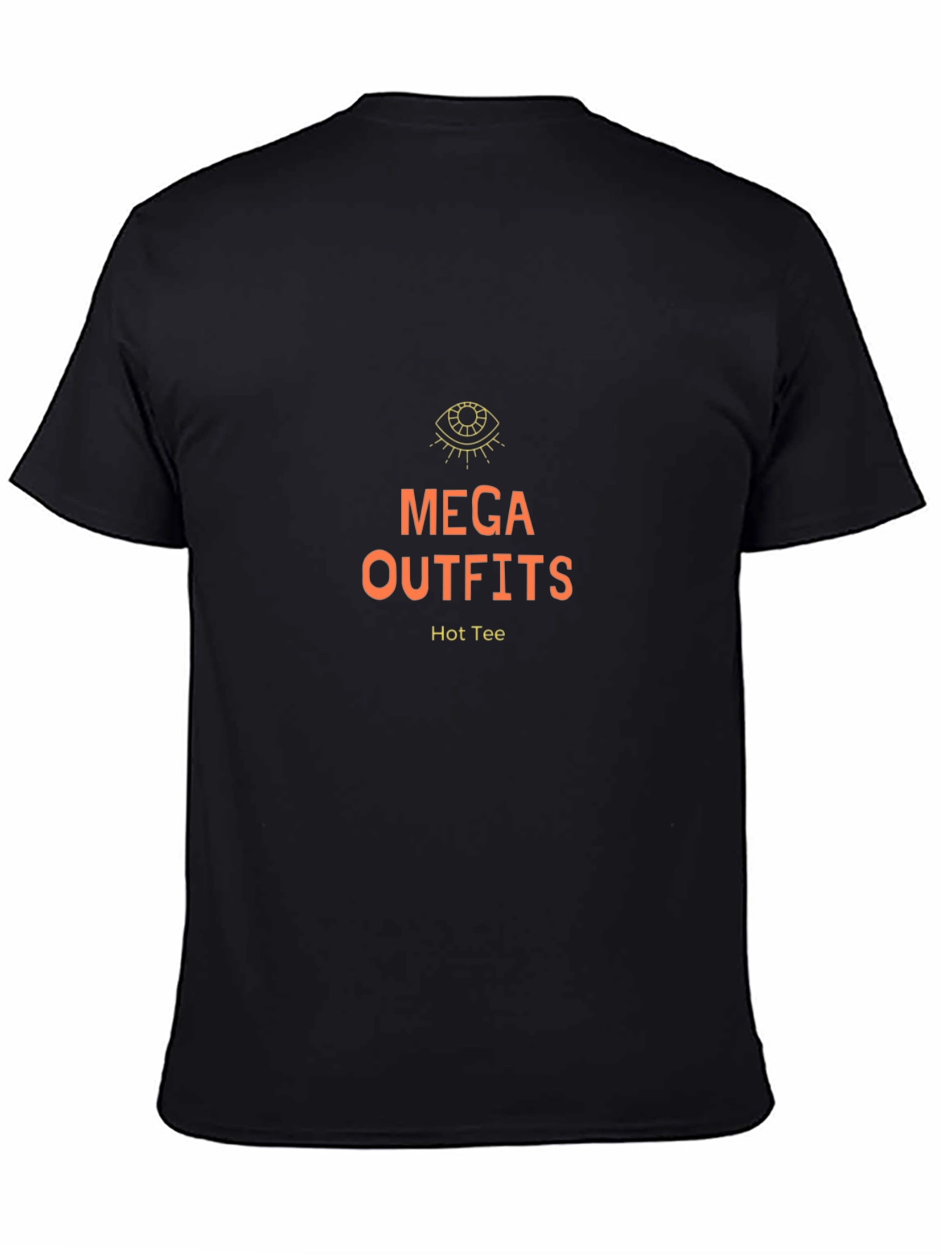 Mega Outfits Hot Tee - Black Graphic T-Shirt