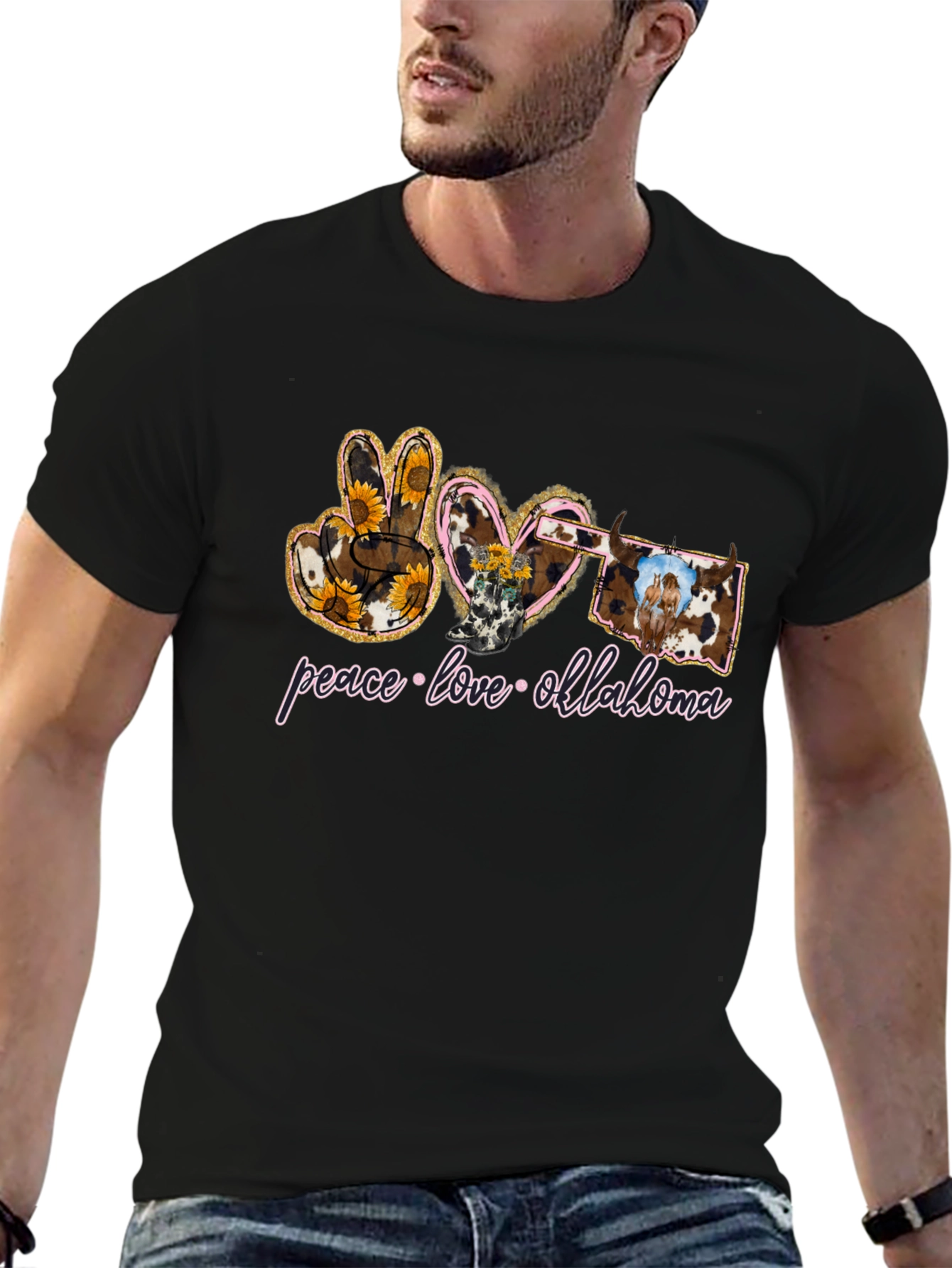 Peace Love Oklahoma T-Shirt