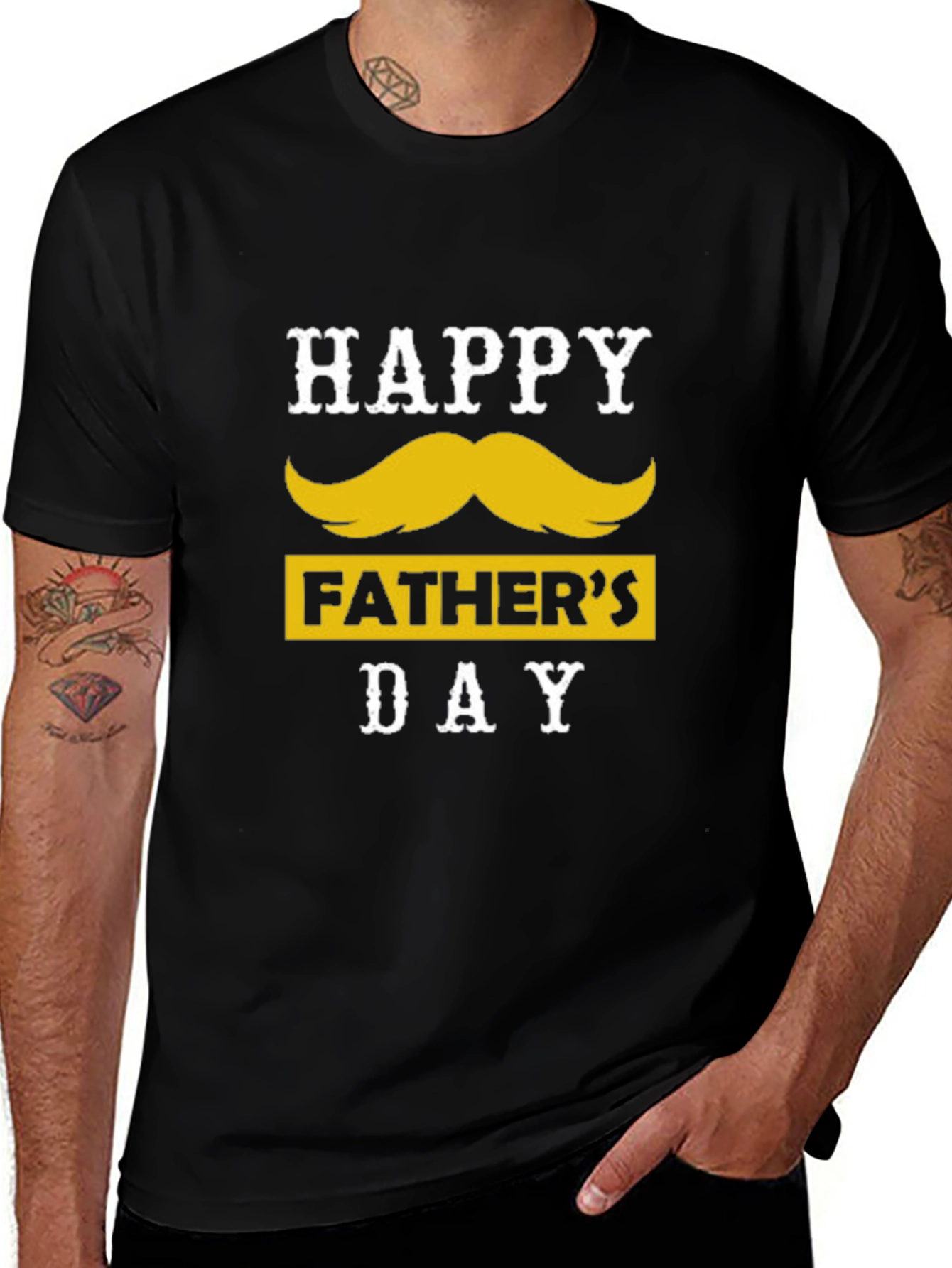 Happy Fathers Day Mustache T-Shirt