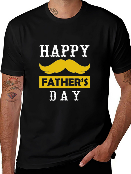 Happy Fathers Day Mustache T-Shirt