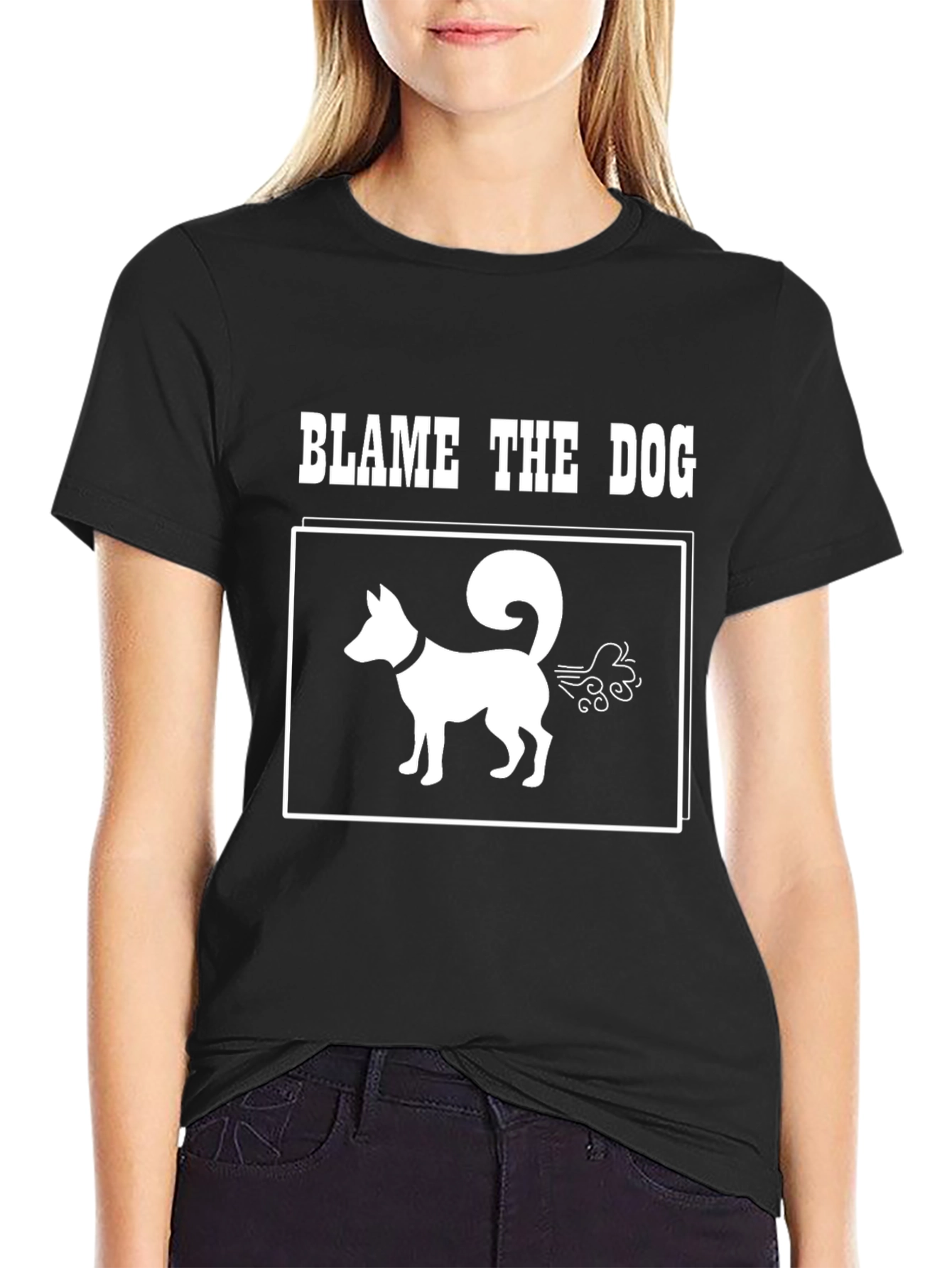 Blame the Dog Graphic T-Shirt - Novelty Tee