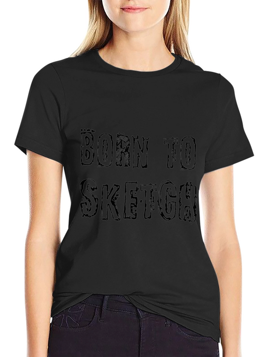 Born to Sketch Black Graphic Tee